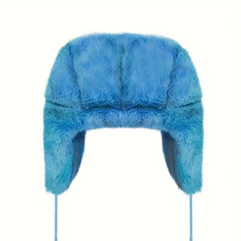 Fuzzy Monster Hat with Teeth