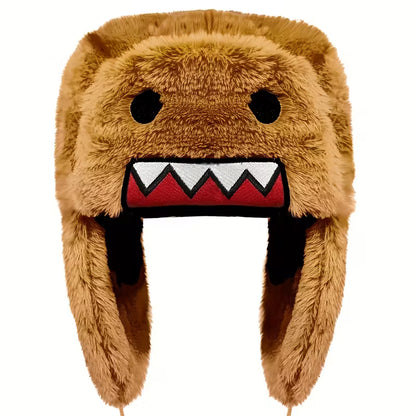 Fuzzy Monster Hat with Teeth